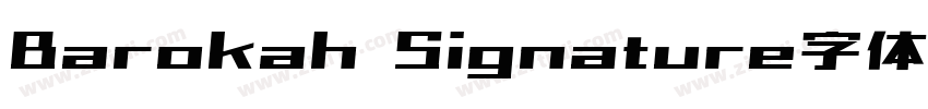 Barokah Signature字体字体转换